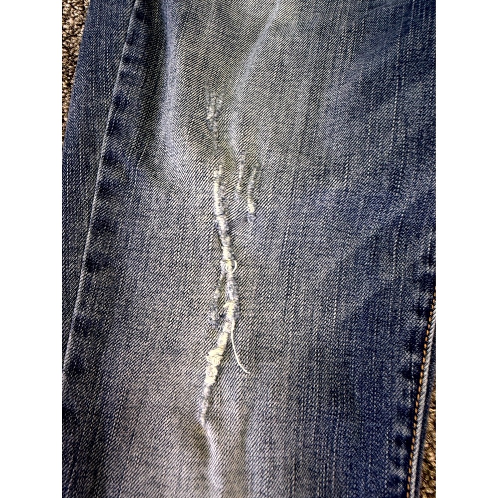 American Eagle Outfitters Stretch Jeans Womens 8 Blue Denim Light Wash Straight - Picture 7 of 16